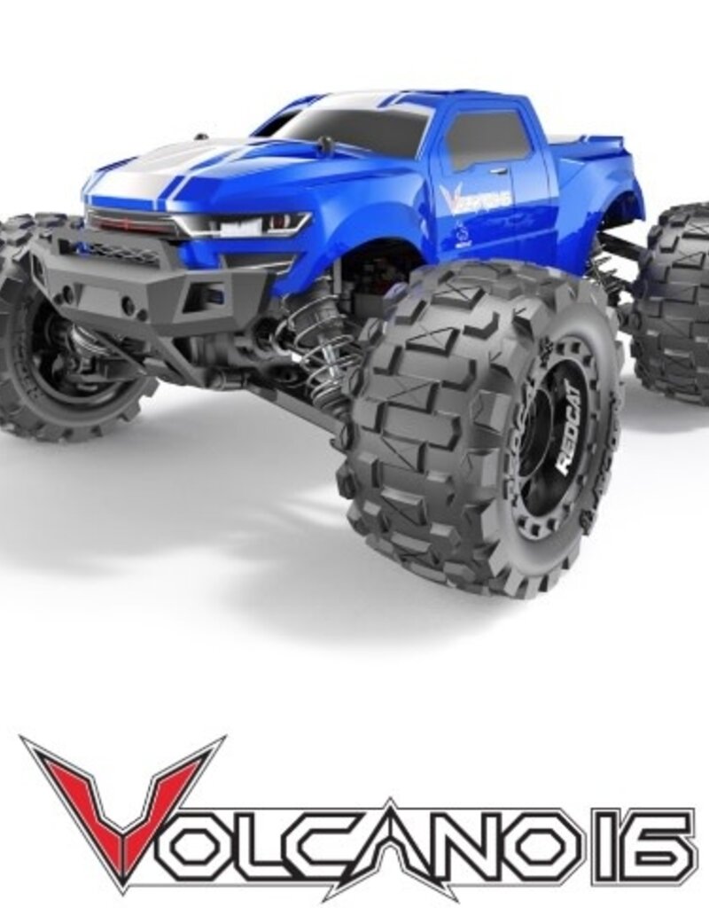 Redcat Racing VOLCANO-16 1/16 SCALE ELECTRIC TRUCK Volcano-16 1/16 Scale Monster Truck Blue