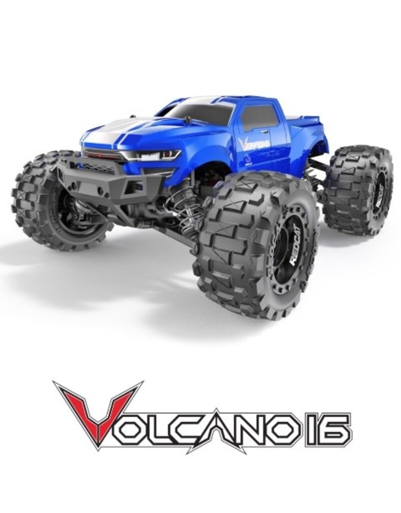Redcat Racing VOLCANO-16 1/16 SCALE ELECTRIC TRUCK Volcano-16 1/16 Scale Monster Truck Blue