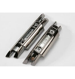 Traxxas 5335X - Bumpers, front and rear (black chrome)