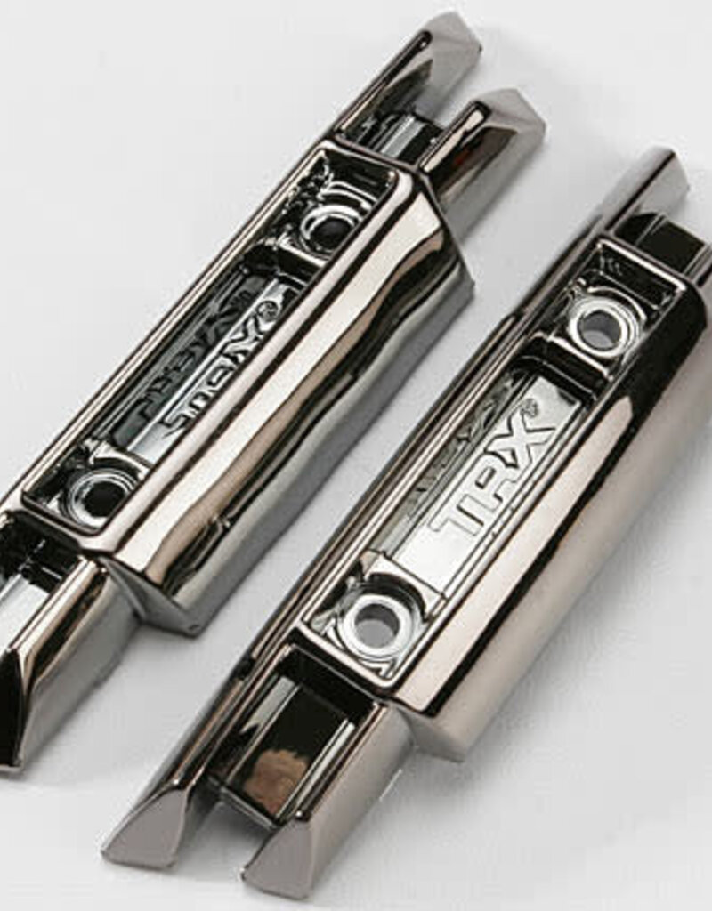 Traxxas 5335X - Bumpers, front and rear (black chrome)