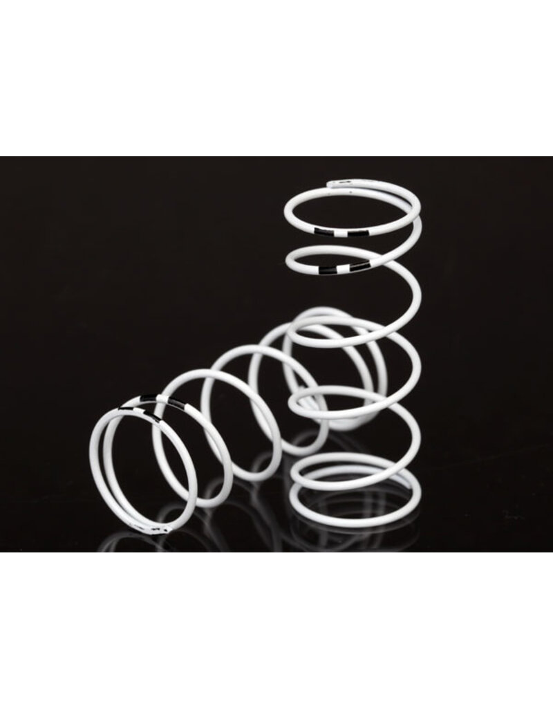 Traxxas 7444 Spring, shock, white (GTR long) (0.767 rate black) (1 pair)