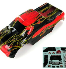 Redcat Racing 88049-R 1/10 Truck Body, Red Flame
