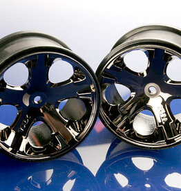 Traxxas 3772A Wheels, All-Star 2.8' (black chrome) (2WD electric rear)