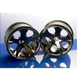 Traxxas 3772A Wheels, All-Star 2.8' (black chrome) (2WD electric rear)