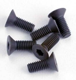 Traxxas 2550 - Screws, 3x8mm countersunk machine (6) (hex drive)