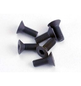 Traxxas 2550 - Screws, 3x8mm countersunk machine (6) (hex drive)