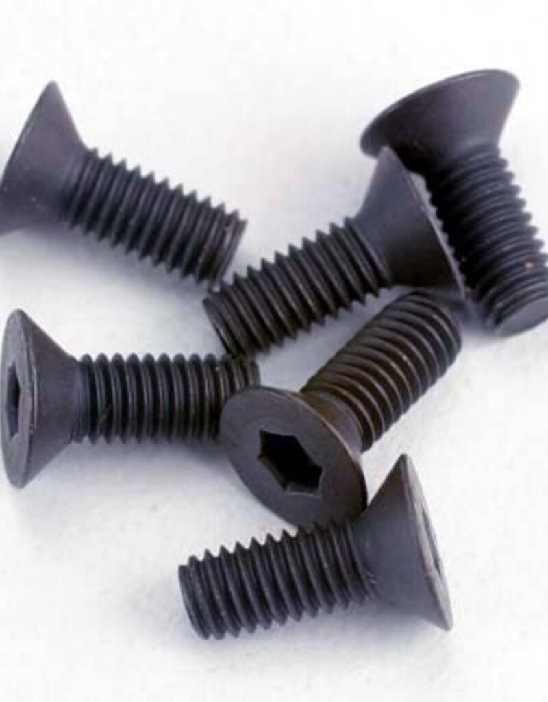 Traxxas 2550 - Screws, 3x8mm countersunk machine (6) (hex drive)