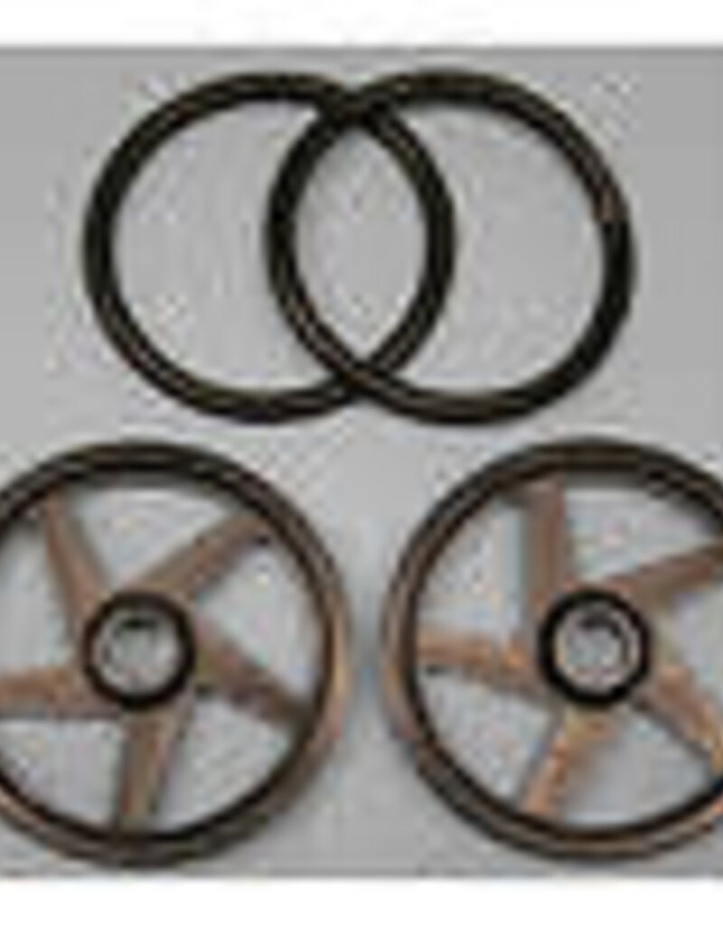 RJ speed RJS2502	 O-Ring Wheels 2" Black (2)