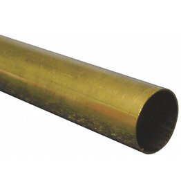 K&S KNS-8136	13/32"x12" Round Brass Tube .014 Wall (1)