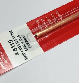 K&S KNS-8119	5/32"x12" Round Copper Tube .014 Wall (1)