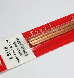 K&S KNS-8118	3/32"x12" Round Copper Tube .014 Wall (3)