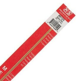 K&S KNS-8159	.020"x12" Solid Brass Rod (5)
