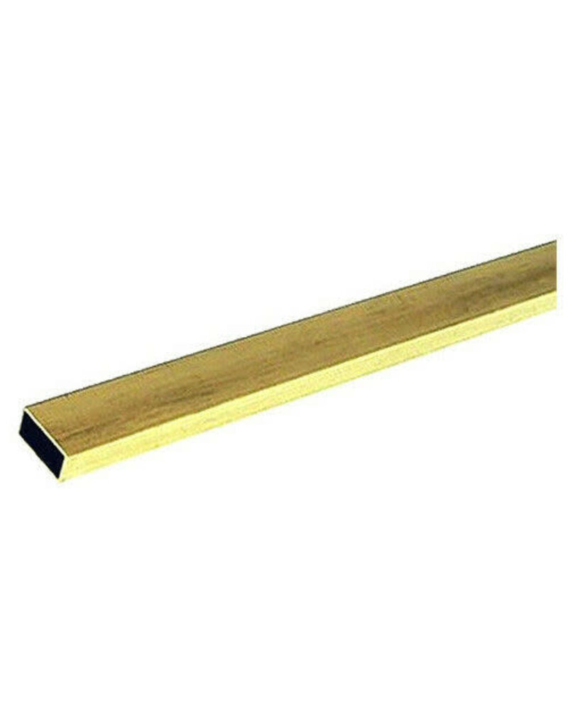 K&S KNS-8262	3/32"x3/16"x12" Rectangular Brass Tube .014 Wall (1)