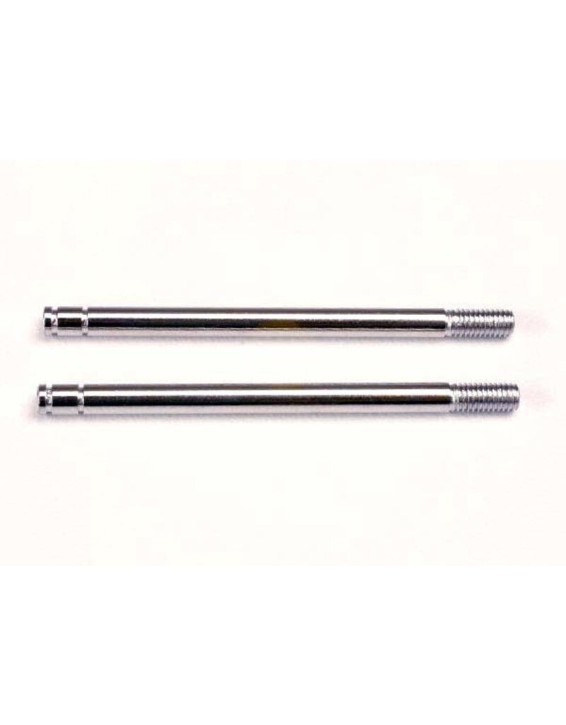 Traxxas 1664 Shock shafts, steel, chrome finish (long) (2)