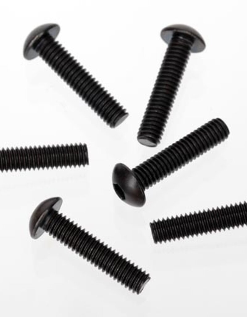 Traxxas 3929 - Screws, 4x18mm button-head machine (hex drive) (6)