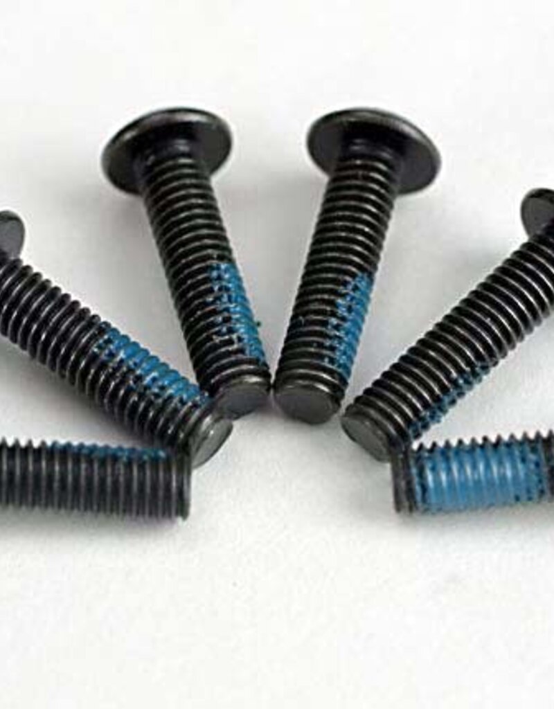 Traxxas 5282 - Screws, 3x12mm button-head machine (6) (starter attachment screws with threadlock)