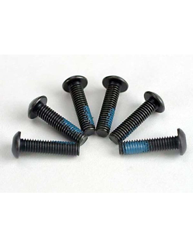 Traxxas 5282 - Screws, 3x12mm button-head machine (6) (starter attachment screws with threadlock)