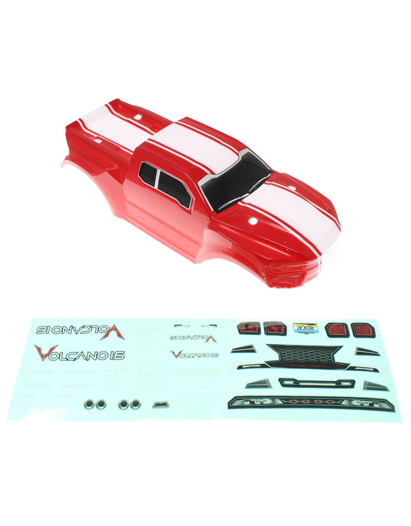 Redcat Racing RER13659 Truck Body(RED) +Body Decal-(REDCAT RACINGONLY)