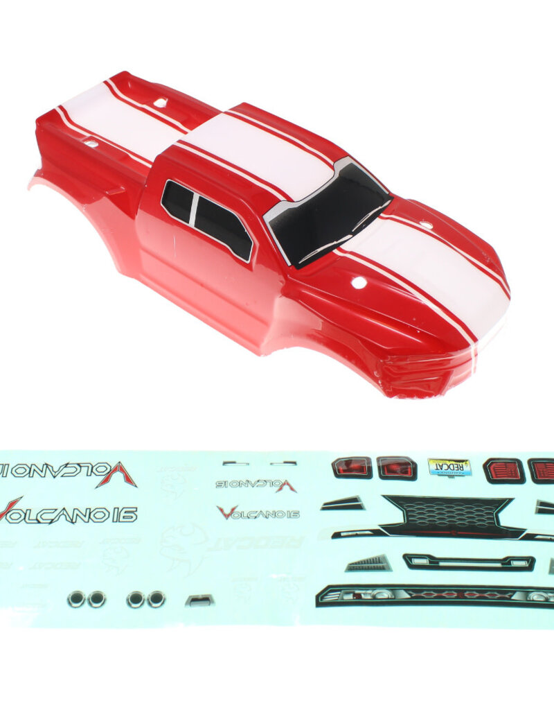 Redcat Racing RER13659 Truck Body(RED) +Body Decal-(REDCAT RACINGONLY)