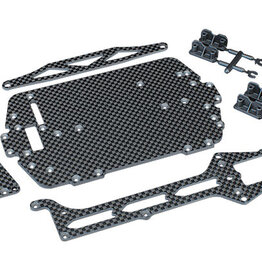 Traxxas 7525 Carbon fiber conversion kit (includes chassis, upper chassis, battery hold down, adhesive foam tape, hardware)
