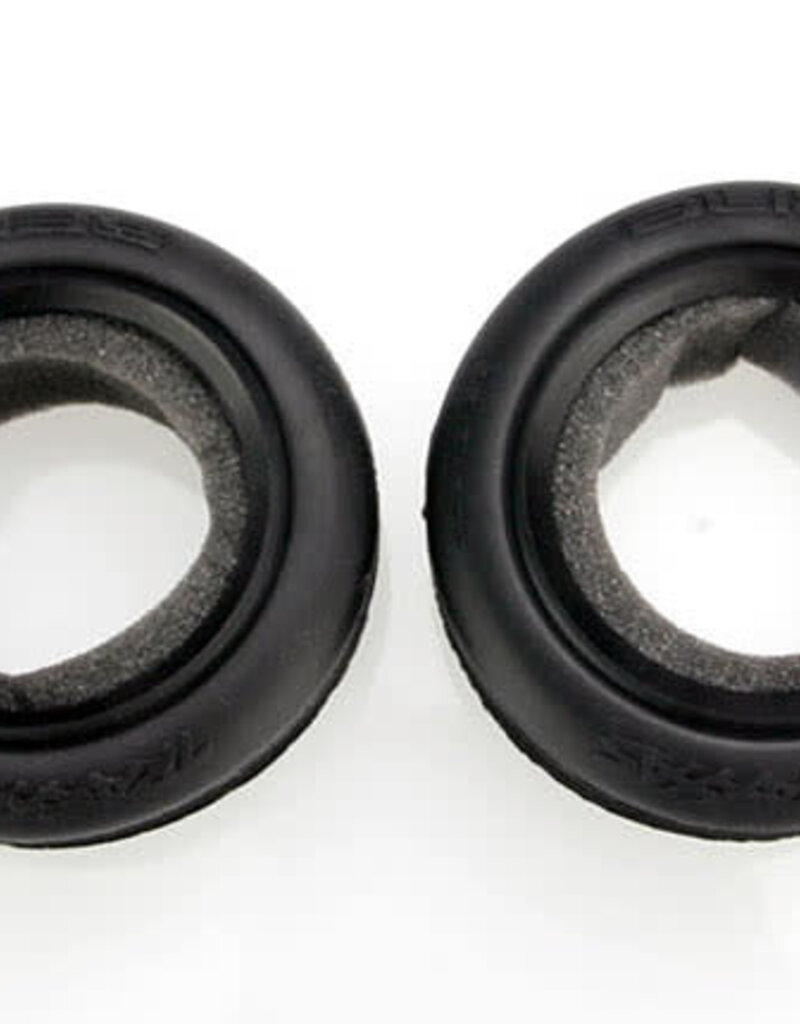 Traxxas 2471 Tires, Alias? ribbed 2.2' (wide, front) (2)/ foam inserts (Bandit) (soft compound)