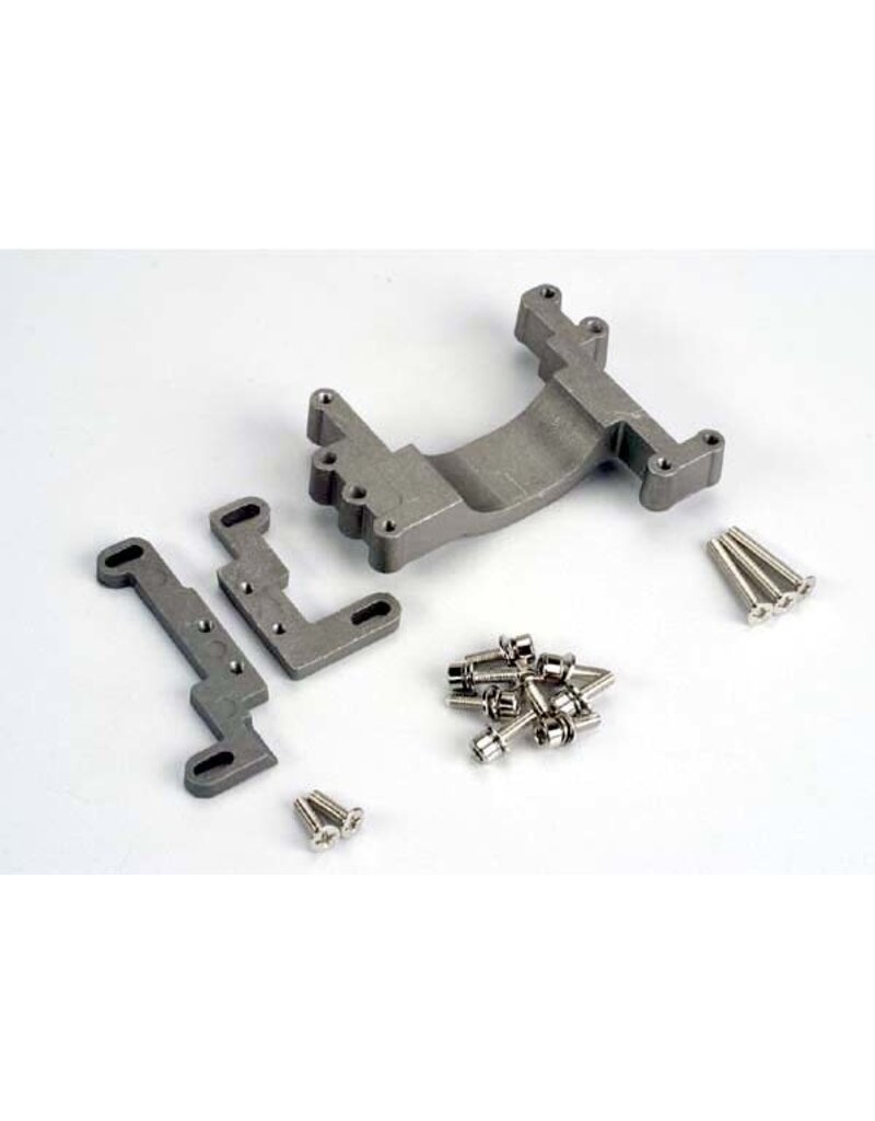 Traxxas 4160 - Engine mount, 2 piece, aluminum (w/ screws) (N. Stampede®)