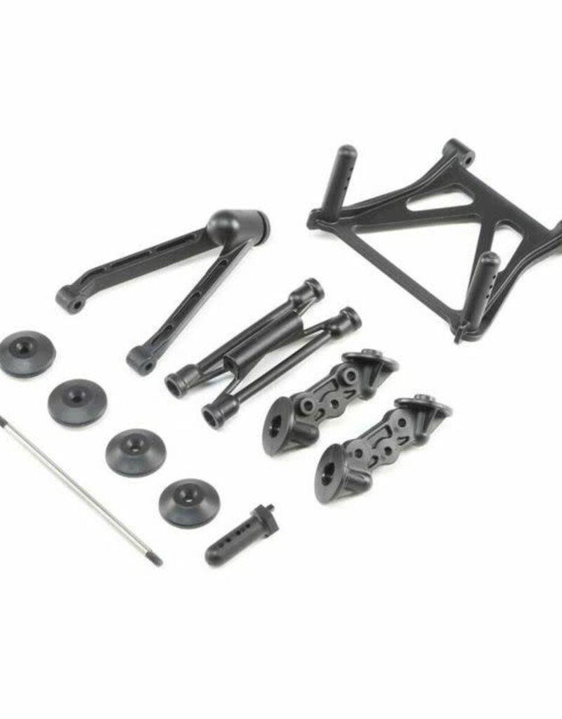 losi LOS240010 Swivel Rear Body Mount Set: LST 3XL-E