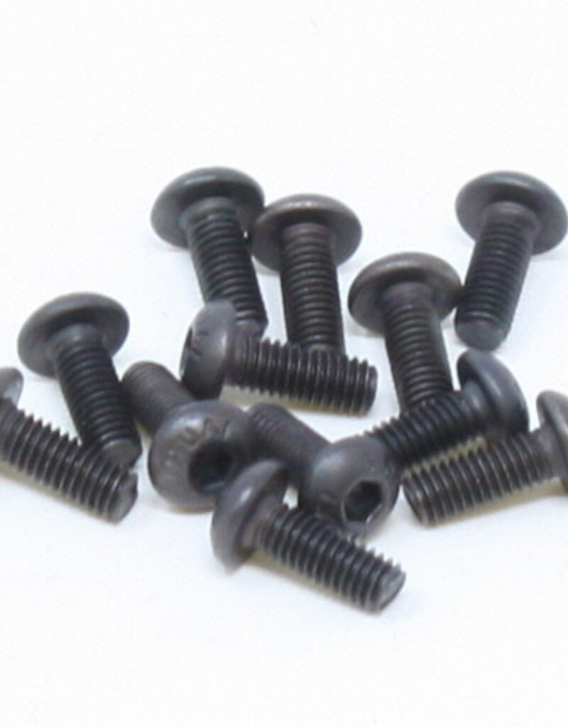 Redcat Racing BS502-026 3x8mm Button Head Hex Machined Thread Screws (12pcs)
