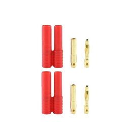 Redcat Racing BANANA-PLUGS-1MALE-1FEMALE Banana 4.0 Plugs (Pack of 2, 1 male 1 female