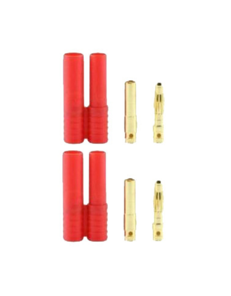 Redcat Racing BANANA-PLUGS-1MALE-1FEMALE Banana 4.0 Plugs (Pack of 2, 1 male 1 female