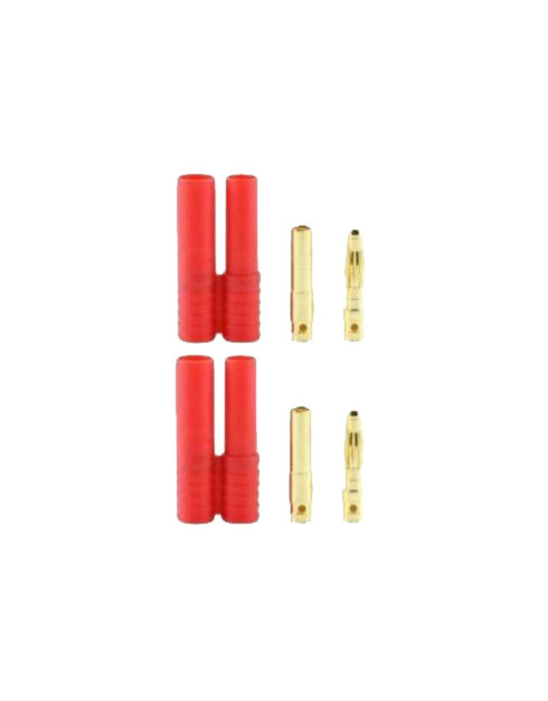 Redcat Racing BANANA-PLUGS-1MALE-1FEMALE Banana 4.0 Plugs (Pack of 2, 1 male 1 female