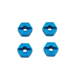 Redcat Racing 02134b Aluminum Wheel Hex (4pcs)(12mm)(Blue)(Same as 122042)