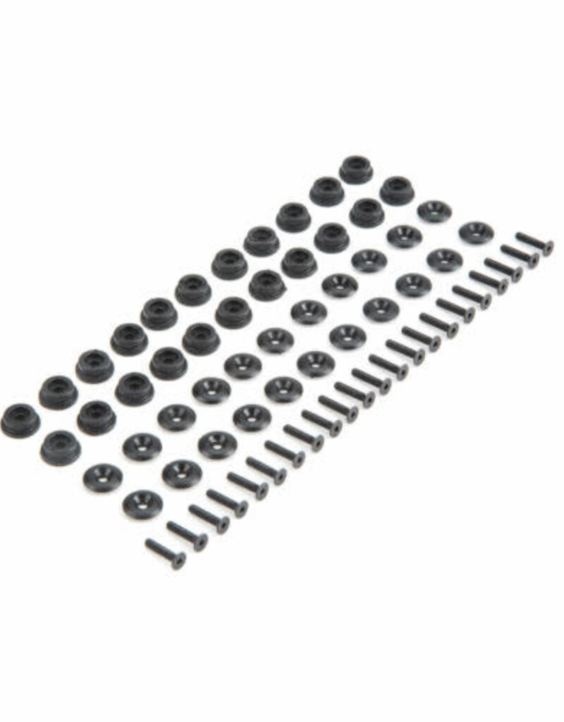 losi LOS230013	 Body Button Base & Top (22): Baja Rey