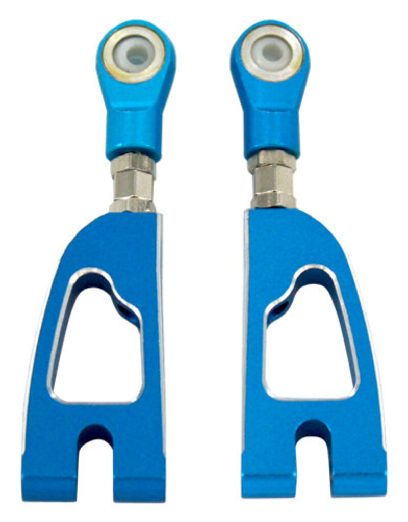 Redcat Racing 08070B Aluminum rear Upper Suspension Arms, Blue (2pcs)