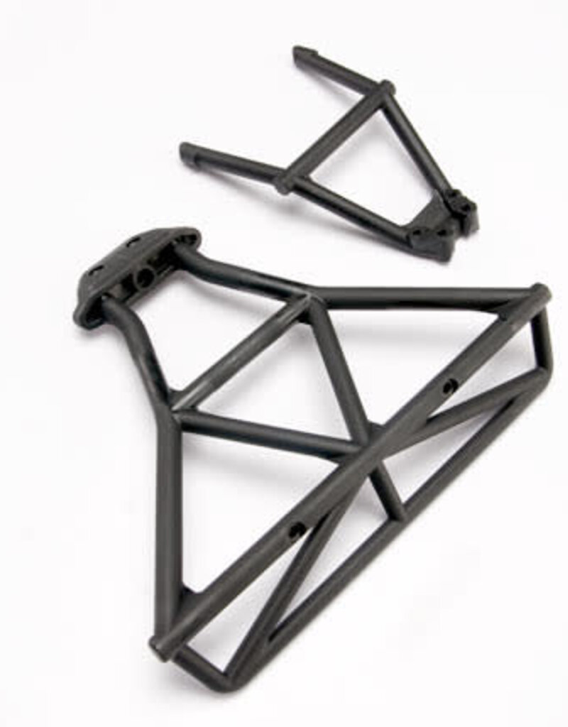 Traxxas 6836 Bumper, rear/ bumper mount, rear (black)
