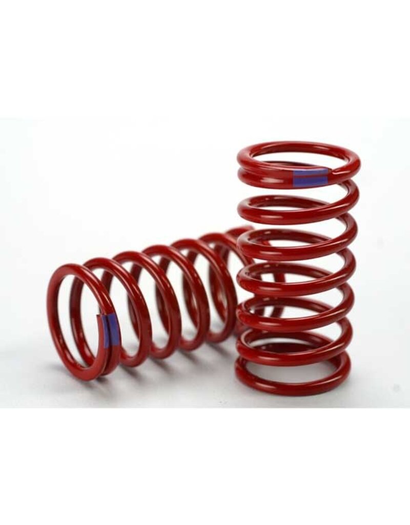 Traxxas 5445 Spring, shock (red) (GTR) (6.4 rate purple) (1 pair)