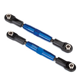 Traxxas 3643X - Camber links, front (TUBES blue-anodized, 7075-T6 aluminum, stronger than titanium) (83mm) (2)/ rod ends (4)/ aluminum wrench (1) (#2579 3x15 BCS (4) required for installation)