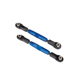 Traxxas 3643X - Camber links, front (TUBES blue-anodized, 7075-T6 aluminum, stronger than titanium) (83mm) (2)/ rod ends (4)/ aluminum wrench (1) (#2579 3x15 BCS (4) required for installation)