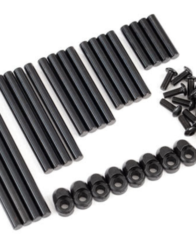 Traxxas 8940X - Suspension pin set, complete (hardened steel), 4x64mm (4), 4x22mm (4), 4x38mm (4), 4x33mm (4), 4x47mm (4)/ 3x8mm BCS (14)/ 3x6mm BCS (4)/ retainers (8)