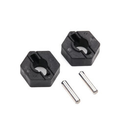 Traxxas 4954 - Wheel hubs, hex (2)/ axle pins (2.5x12mm) (2)