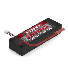 Redcat Racing HX-580030C-BV2 Hexfly 5800mAh LiPo Battery with Banana Connector