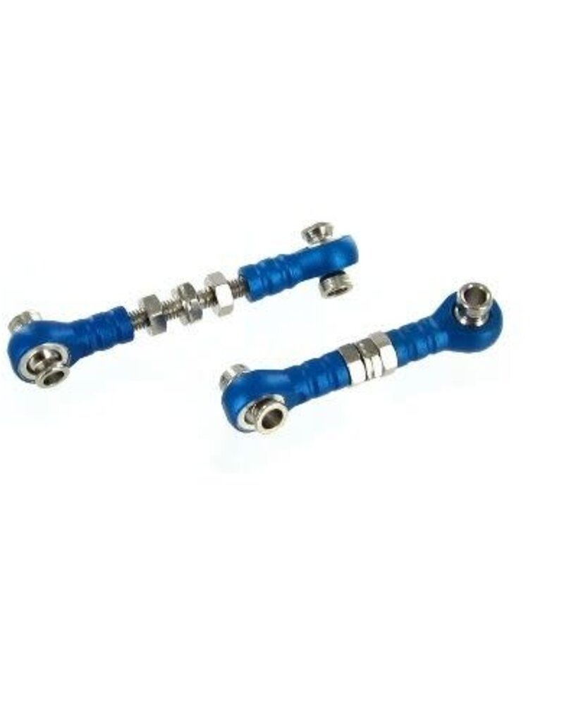 Redcat Racing 122217 Turnbuckle with Machined Rod Ends, Blue (2pcs)