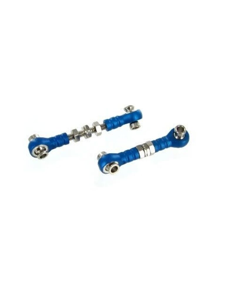Redcat Racing 122217 Turnbuckle with Machined Rod Ends, Blue (2pcs)
