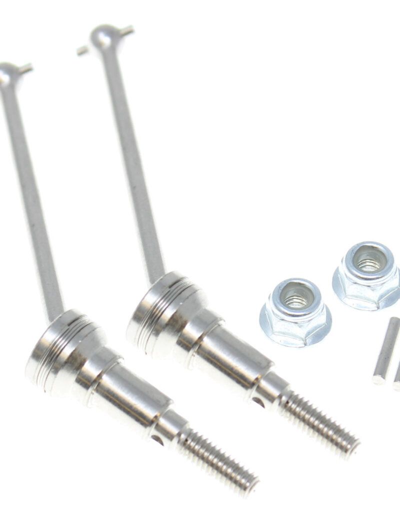 Redcat Racing RER13681 Metal Front CAD Shafts + Pins+Lock Nut M4