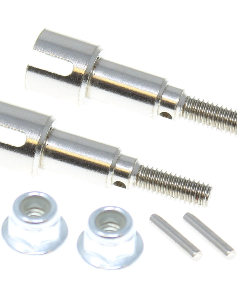 Redcat Racing RER13683 Metal Rear Wheel Shafts+Pins+Lock Nut M4 Volcano-16 Redcat