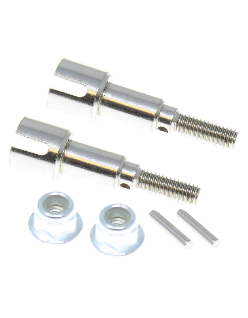 Redcat Racing RER13683 Metal Rear Wheel Shafts+Pins+Lock Nut M4 Volcano-16 Redcat