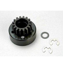 Traxxas 5215 - Clutch bell (15-tooth)/5x8x0.5mm fiber washer (2)/ 5mm e-clip (requires 5x11x4mm ball bearings part #4611) (1.0 metric pitch)
