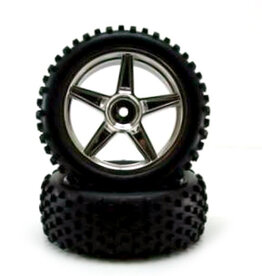 Redcat Racing 06010c Chrome front wheels and tires 2pcs