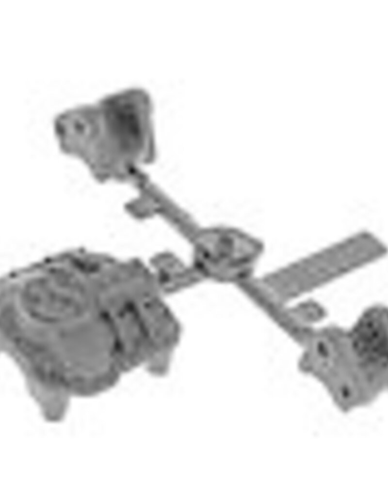 Axial AXIC1437	 AX31437 AR44 Diff Cover & Link Mounts Black