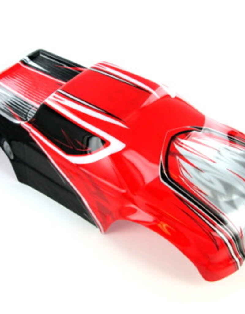 Redcat Racing R1101 Monster Truck Body, Red, Black and Silver